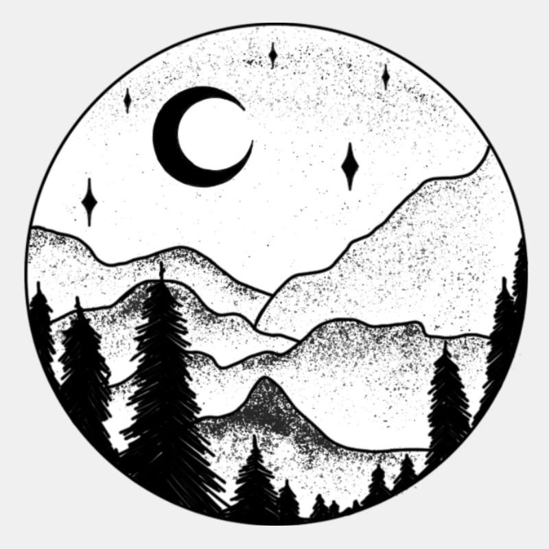 Schwarzweiße Nacht