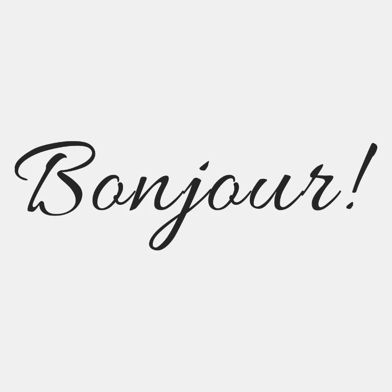 Text Design Bonjour