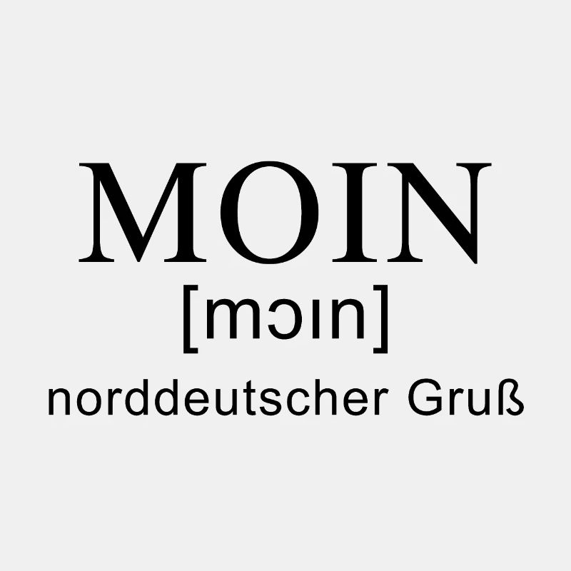 Moin Gruß mit Lautschrift
