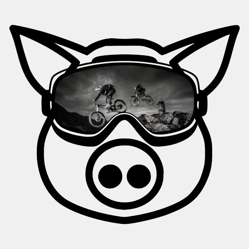 Mountainbiker Wildsau