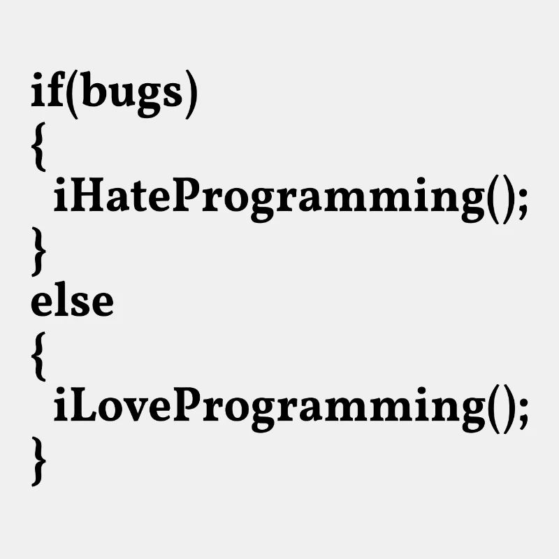 LoveProgramming, HateBugs! #InformatikerHumor