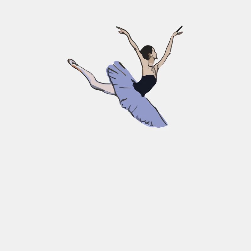 schwebende elegante Ballerina