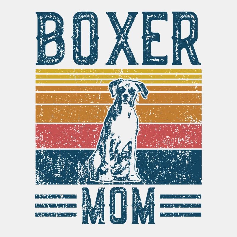 Hundeboxer-Mutter - Vintage Boxer-Mutter