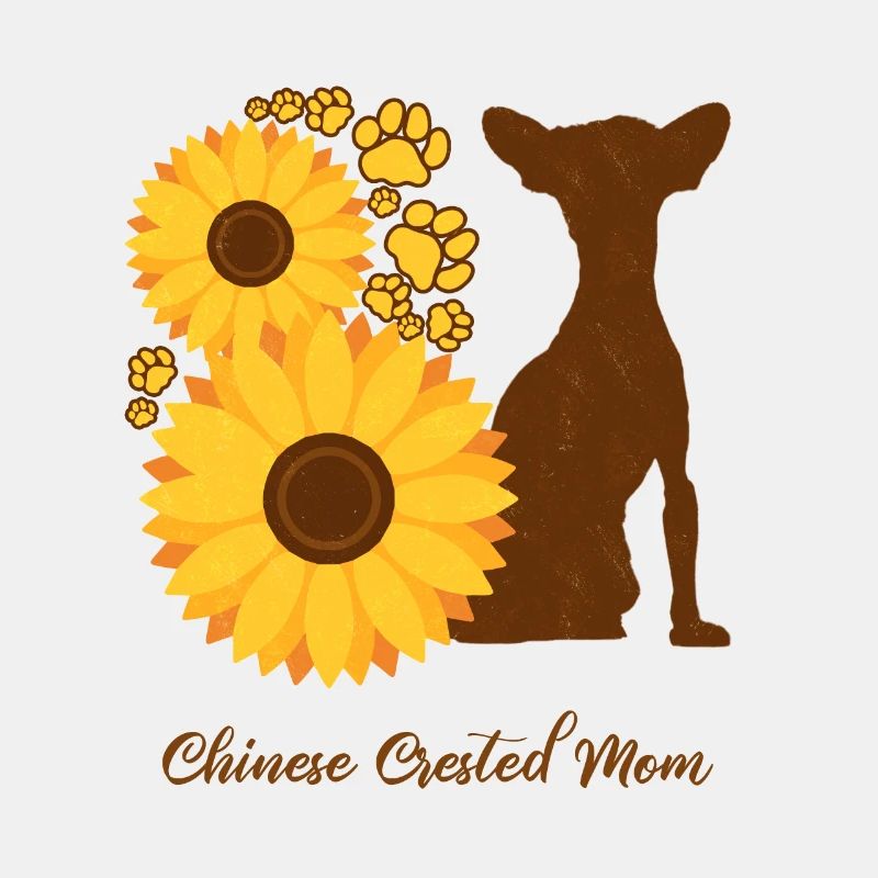 Sonnenblumenmutter - Chinesischer Schopfhund