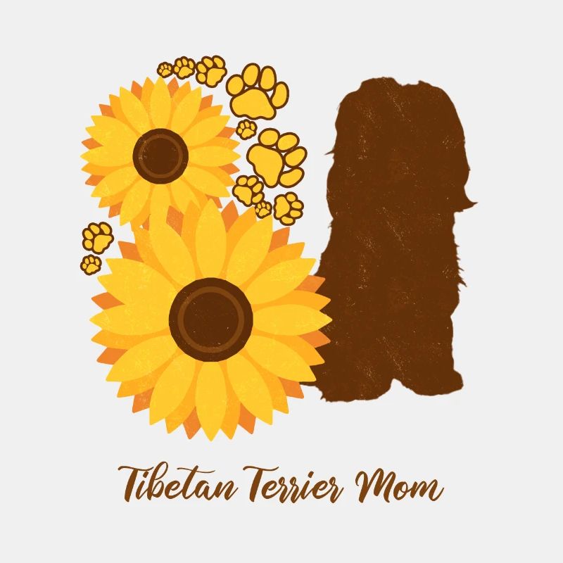 Sonnenblumenmutter - Tibetan Terrier