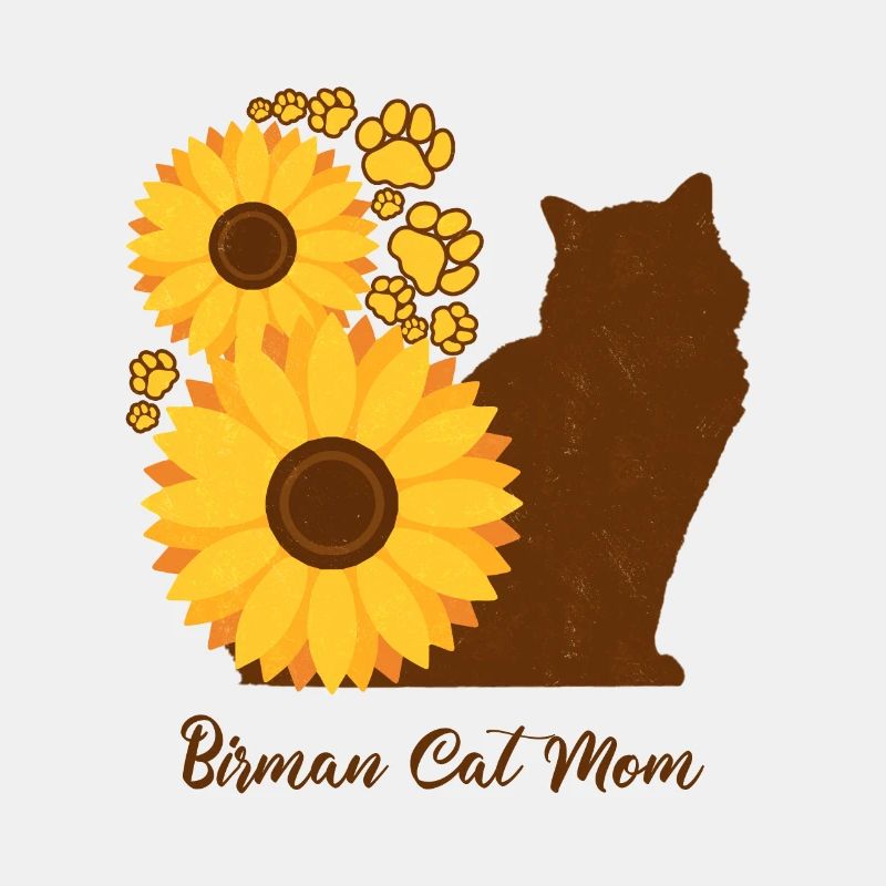 Sonnenblumenmutter - Birma-Katze