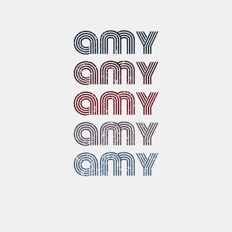 70s Retro Name Vintage Personalized Amy