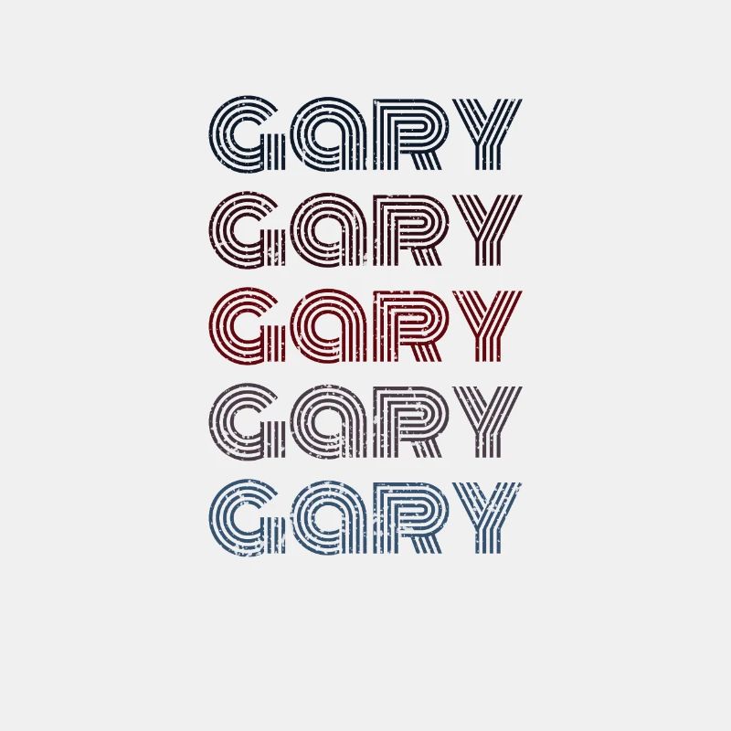 70s Retro Name Vintage Personalized Gary