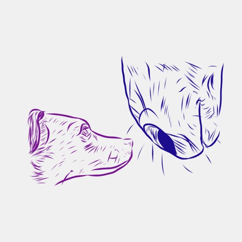 Pferd und Hund