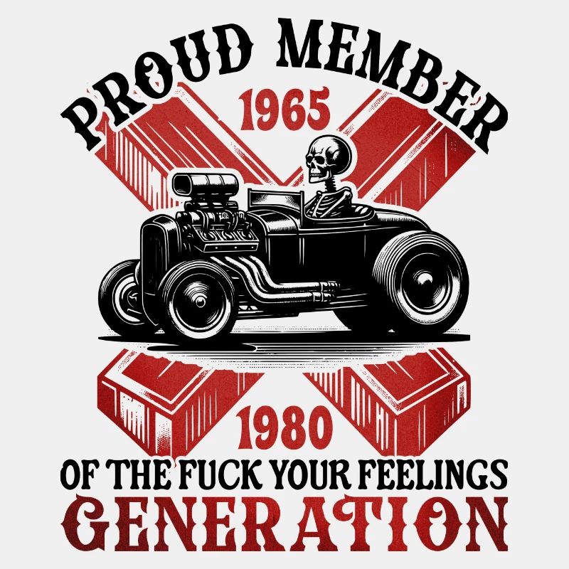 Skeleton Car Humor Generation X