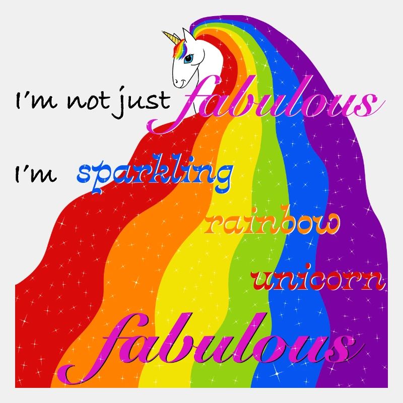 Funkelndes Regenbogen-Einhorn fabelhaft
