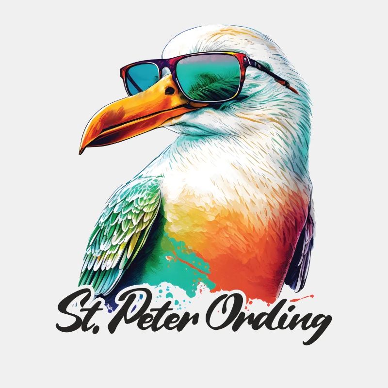 Sankt Peter Ording Urlaub Möwe mit Sonnenbrille