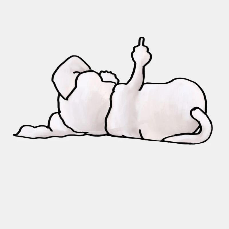 Schnauzer Stinkefinger