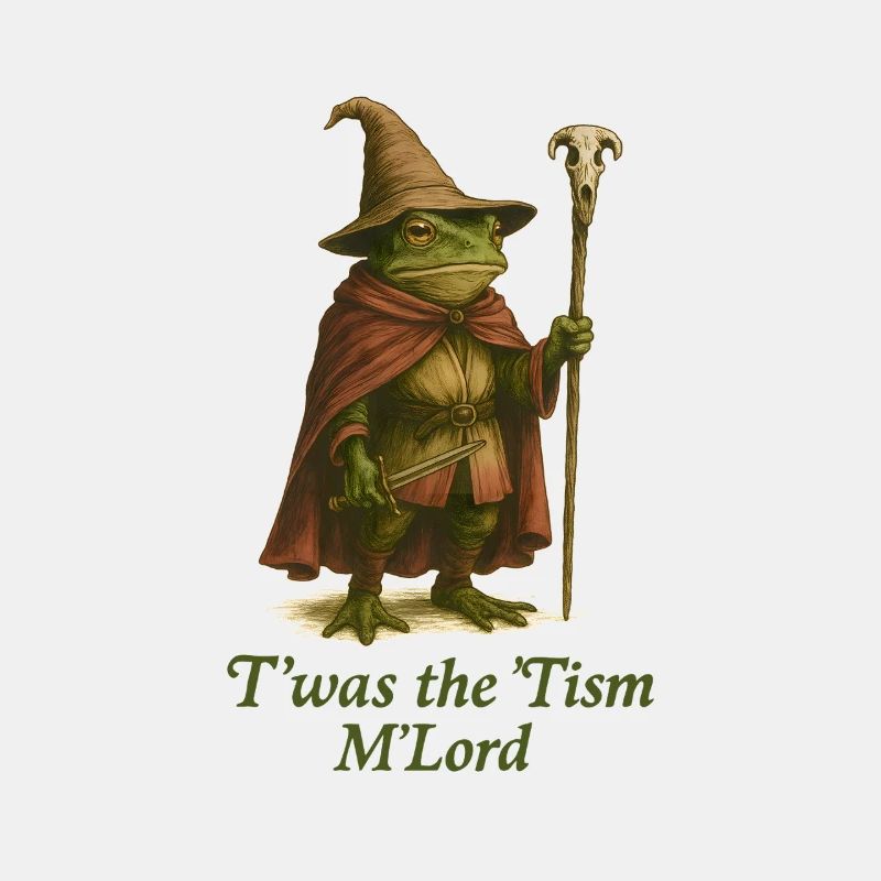 Fantasy Frog Autism Humor Design