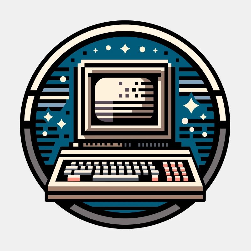 8-bits Computer Small Logo