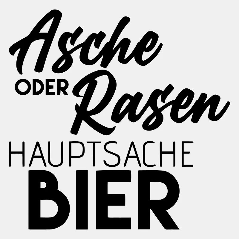 asche oder rasen