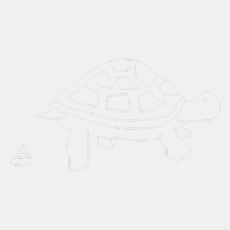 Tortue (logo blanc, petit)