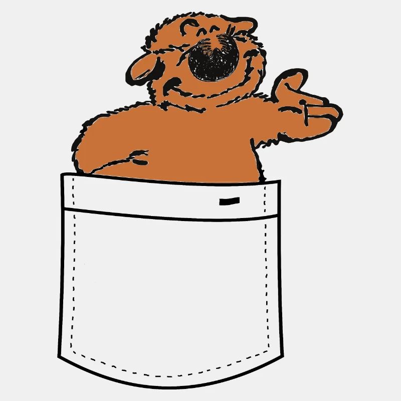 Bär in der Brusttasche