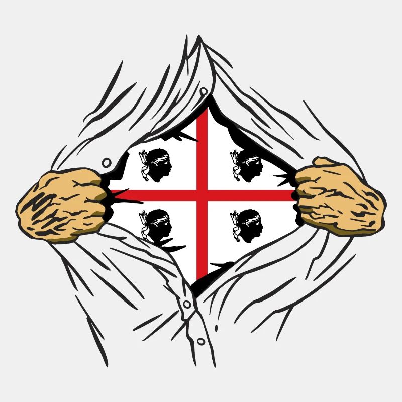 Drapeau de la Sardaigne Super-héros Drapeau de la Sardaigne
