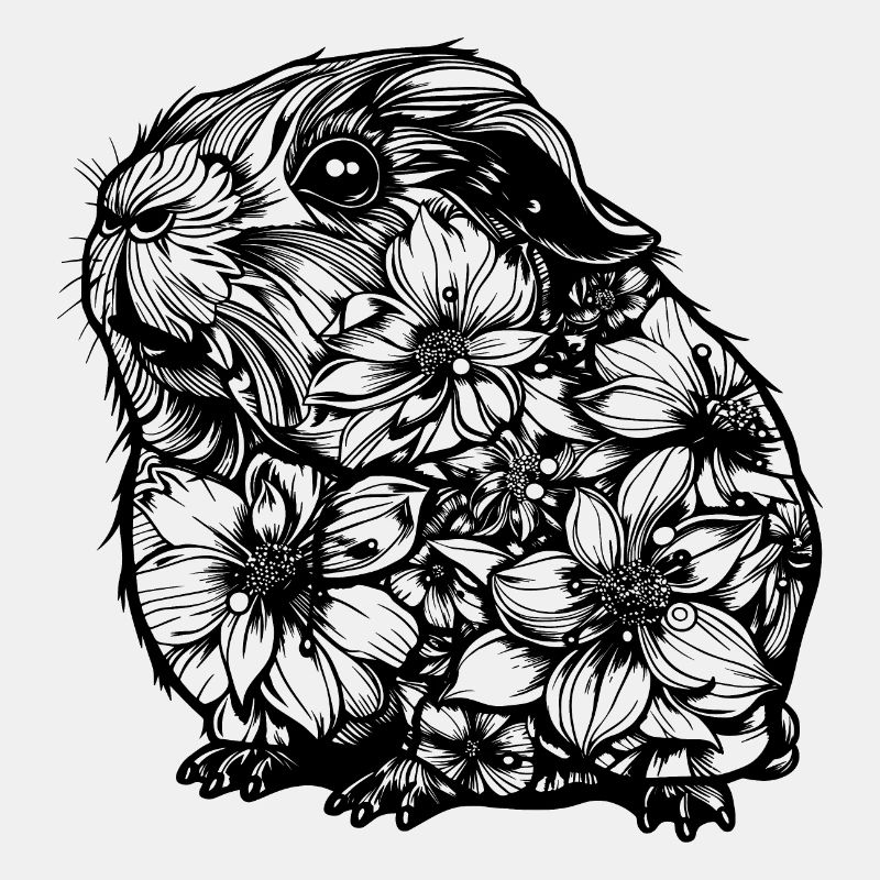 Blumen Meerschweinchen