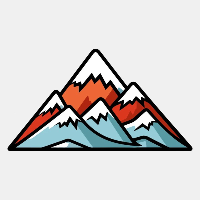 Berge Symbol Silhouette