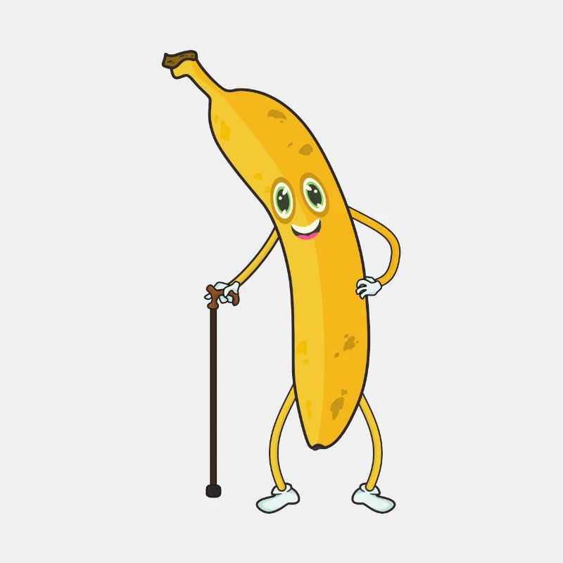 Alte Banane Opa Rentner