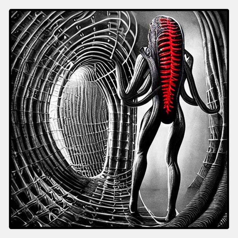 Aliengirl Giger Style Black