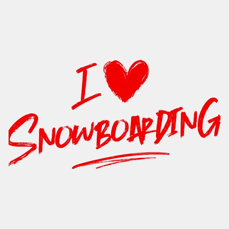 Ich liebe Snowboarding