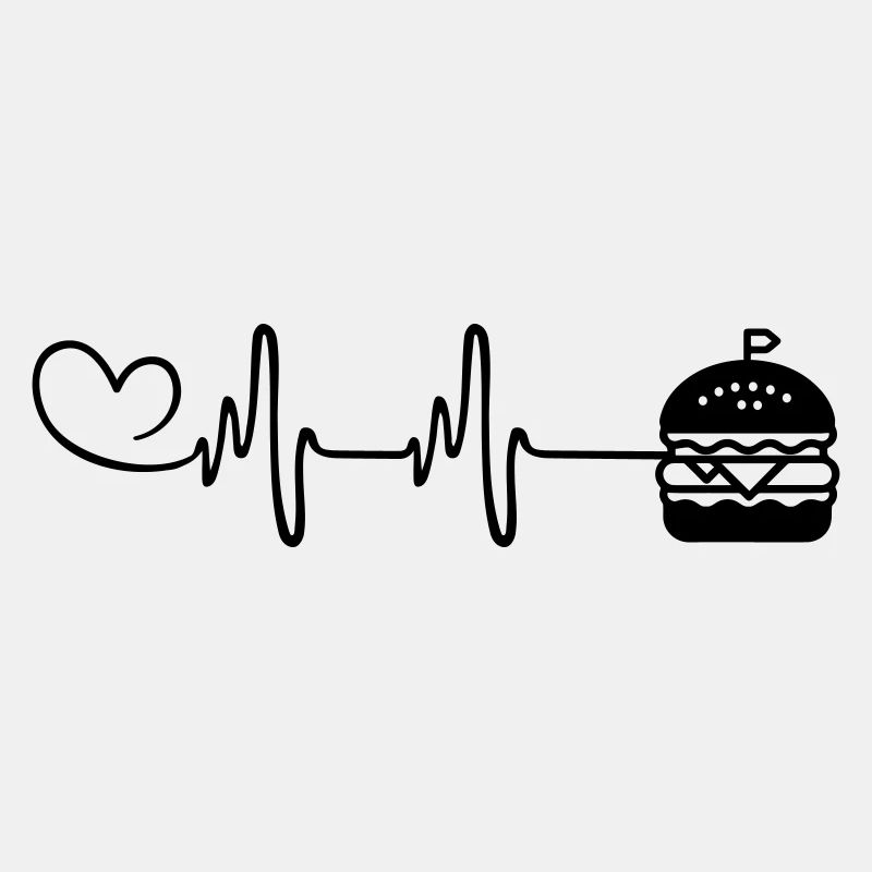 Burger Pulse Heart Love