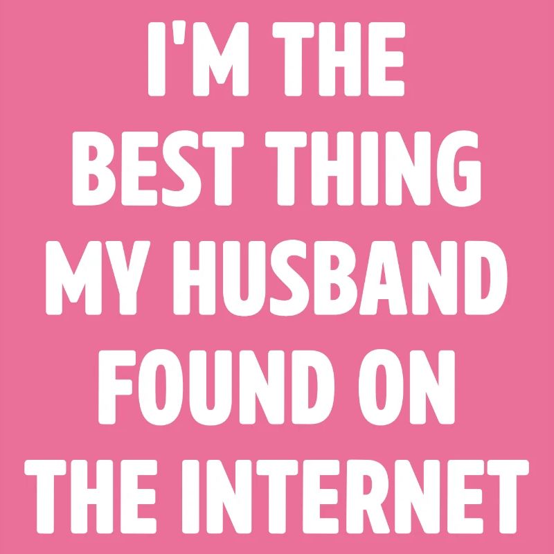 Paar, das sich online getroffen hat Ehemann Ehefra