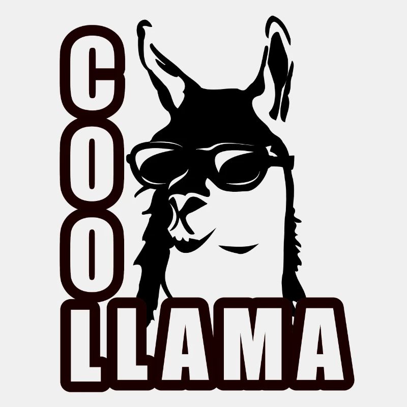 Cooles Lama mit Sonnenbrille