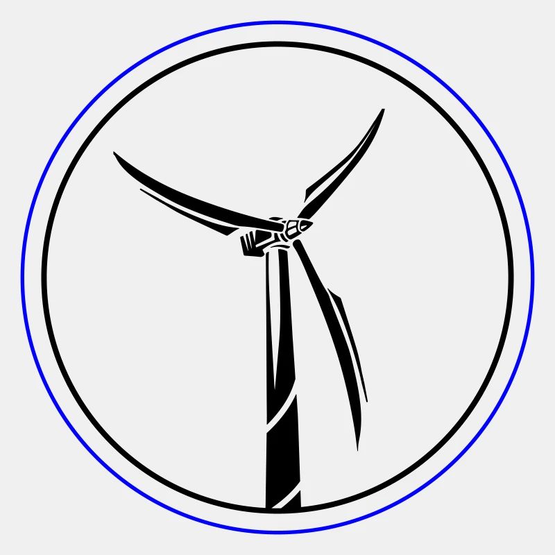 Windkraft Symbol Windrad