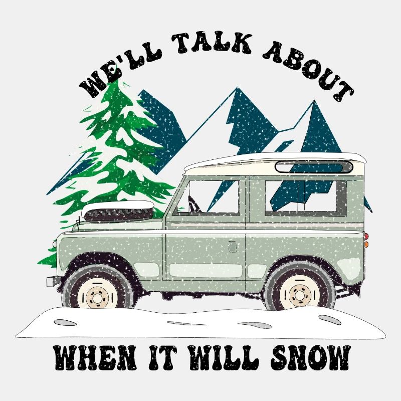 Altes 4x4 im Schnee