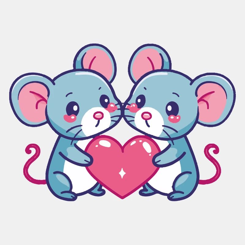 Maus Comic Paar Liebe