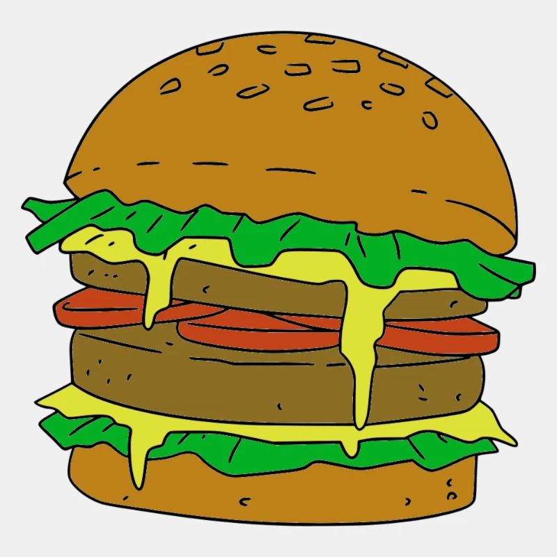Minimalistischer Burger