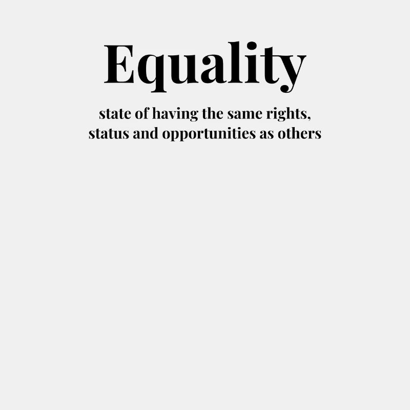 Equality - Gleichberechtigung