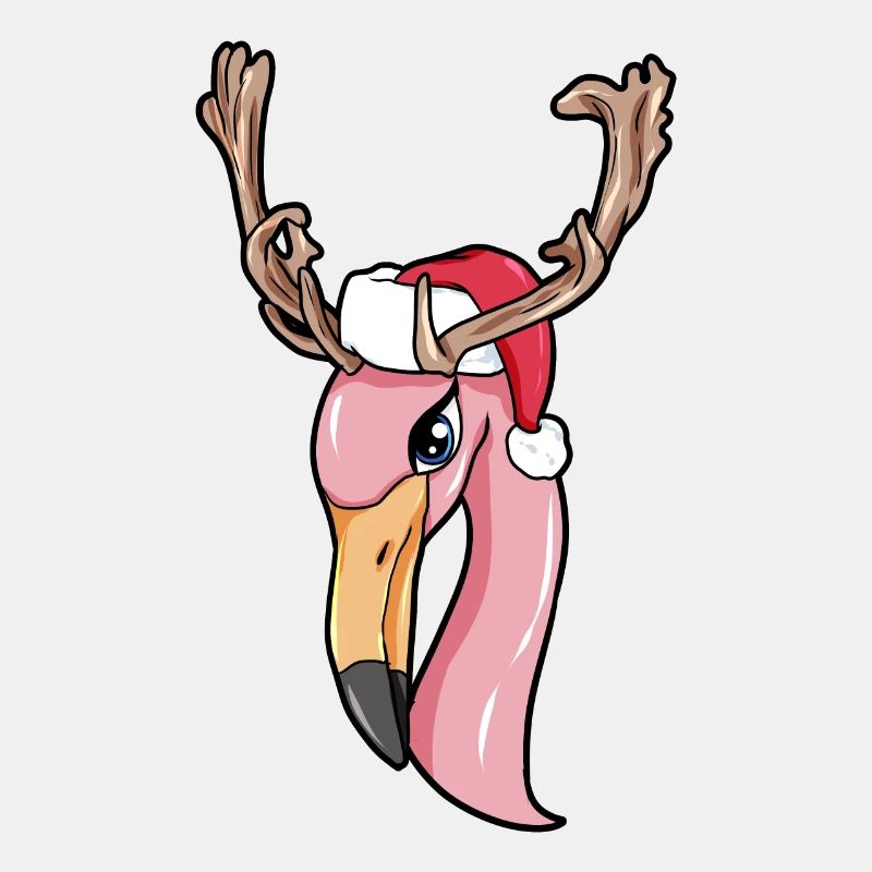 Christmas Flamingo
