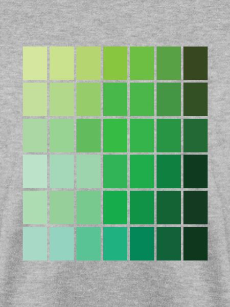 Trendige grüne Farbpalette