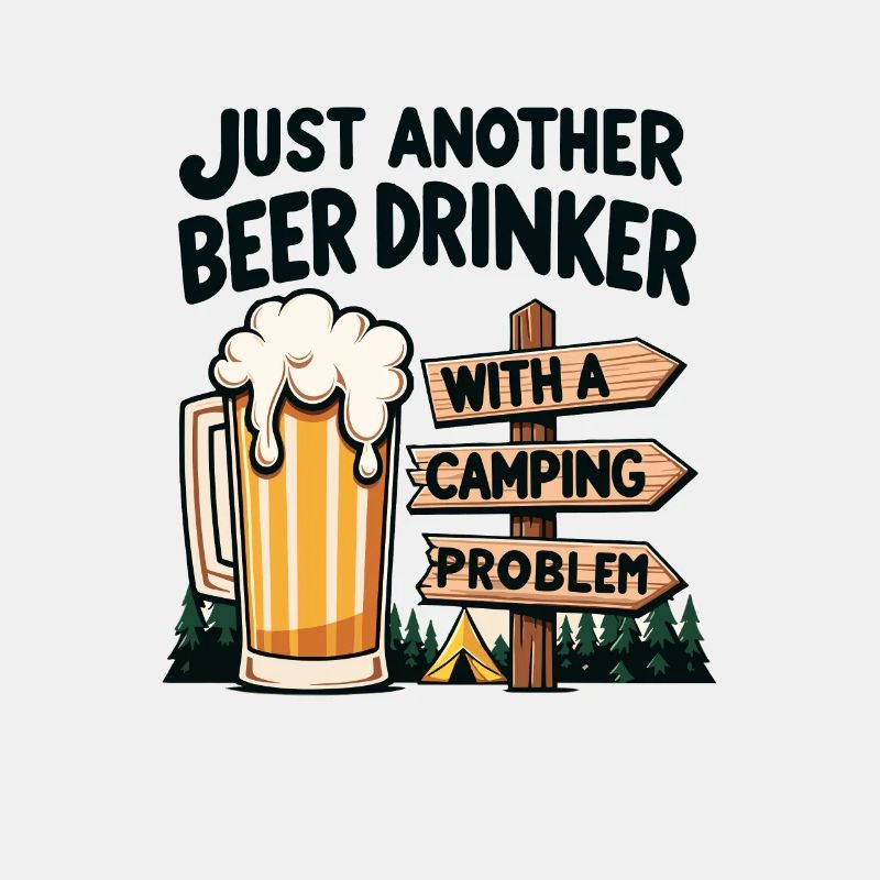 Fun camping design for beer lovers