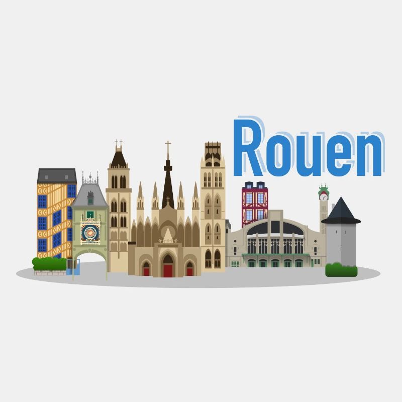 Rouen flaches Design