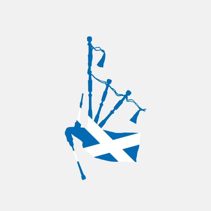 Cornemuse et drapeau écossais