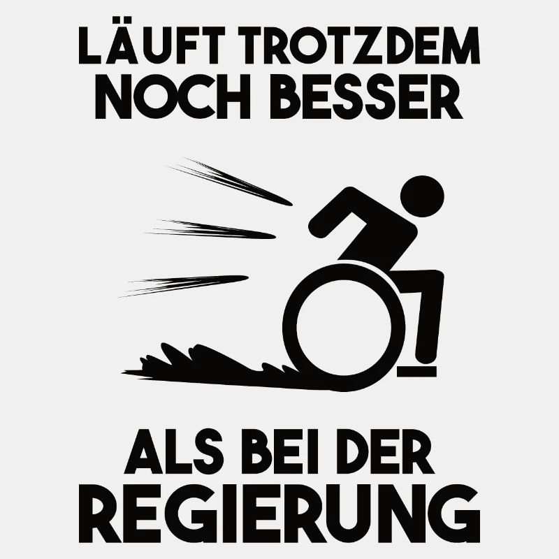Regierung Rollstuhlfahrer Spruch Geschenk