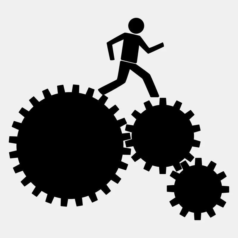 Workers in the clockwork!