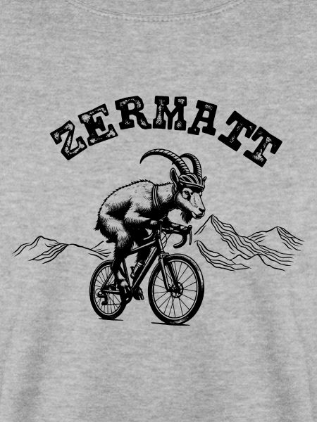 Zermatt Radfahrende Bergziege