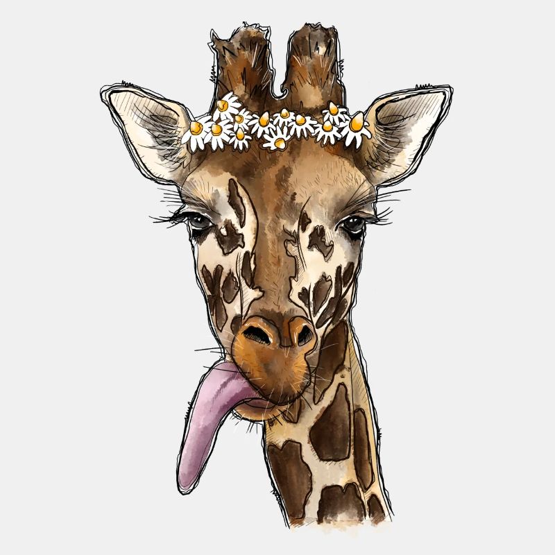 Aquarell Giraffe