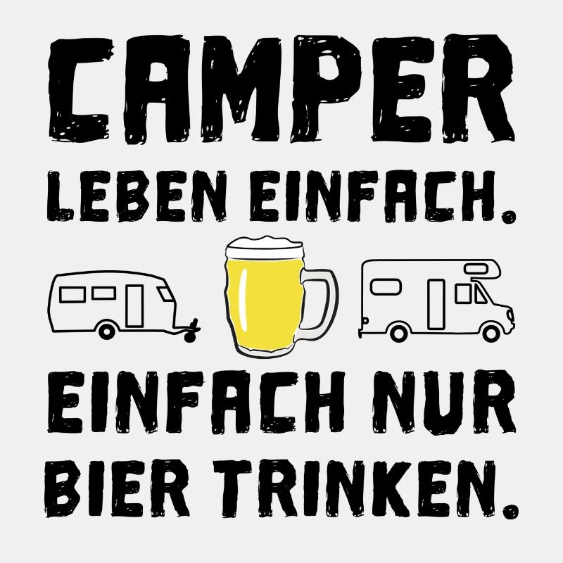 camper leben einfach bier trinken