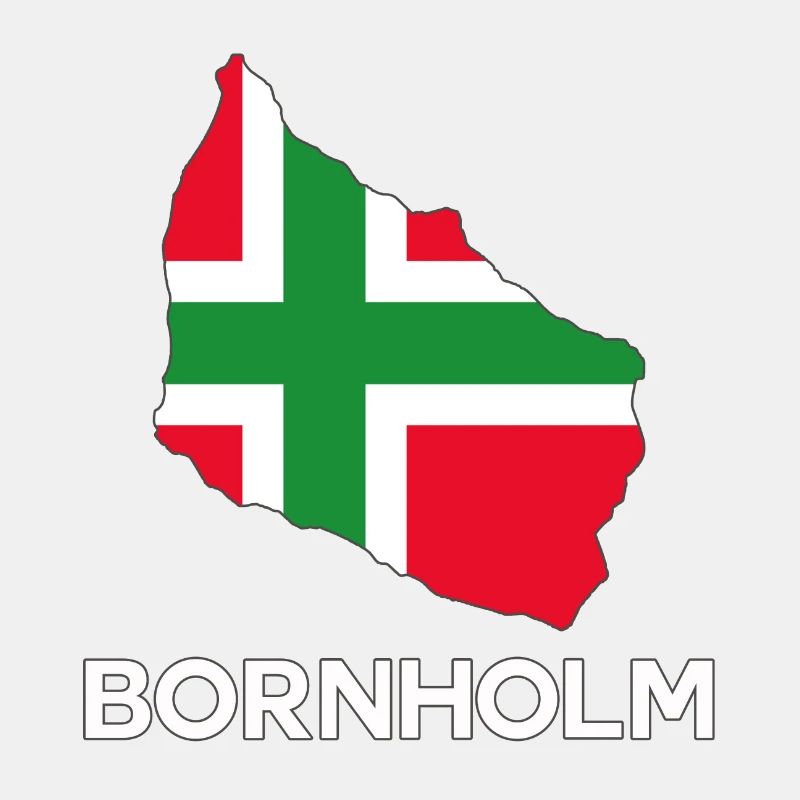 Forme de drapeau de Bornholm