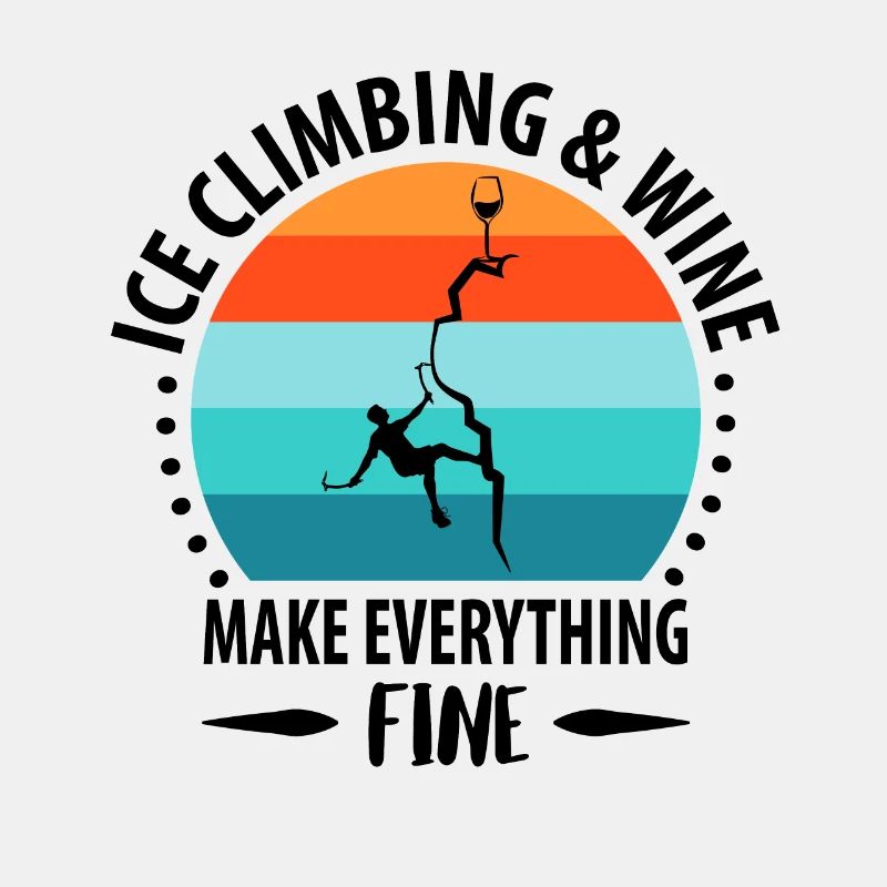 Eisklettern Eiskletterer Eispickel Bergsteigen