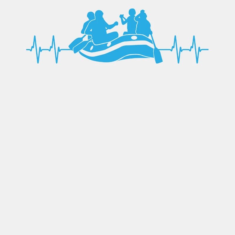 Rafting ECG Line White Water Boating Gift