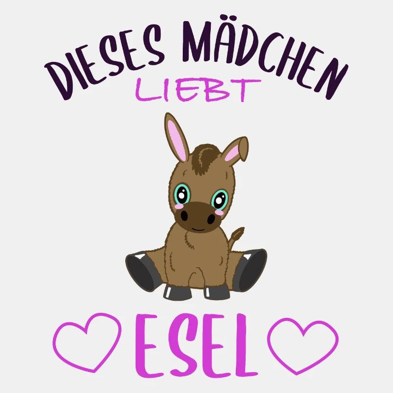 Mädchen & Esel Liebe - Unzertrennlich
